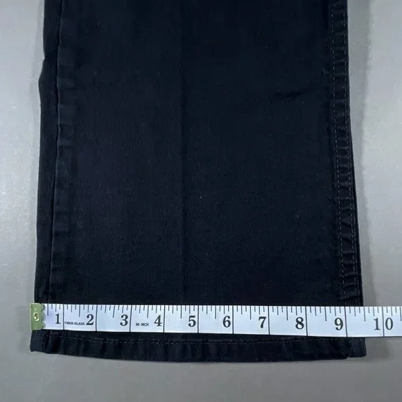 Signature by‎ Levi Strauss Black Jeans At Waist Bootcut Size Misses 14 Short - Picture 9 of 15